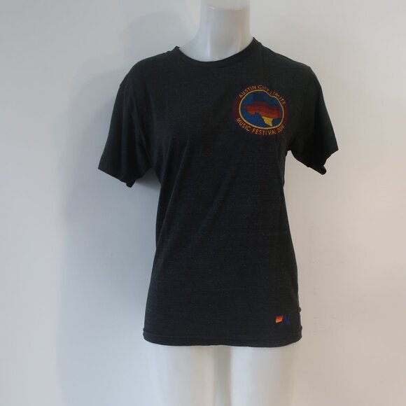 Aviator Nation Austin City Limits Music Fest 2016 Charcoal Graphic T-Shirt Top M - Picture 2 of 10